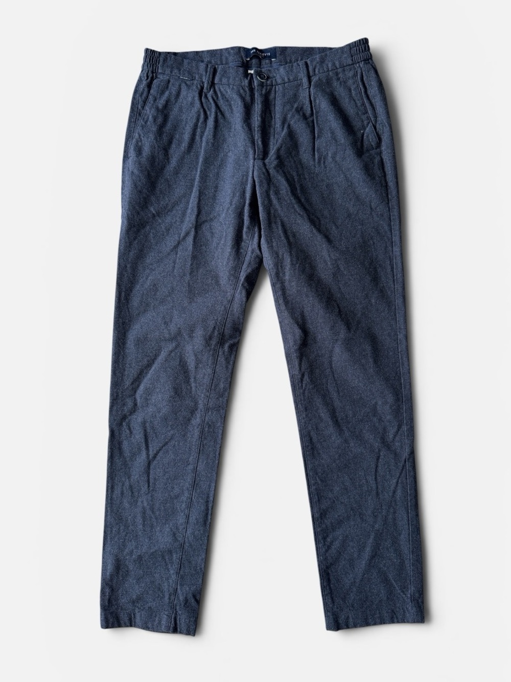 Mr Marvis mens 34x32 blue flannel the cosmics easies chino pants EUC